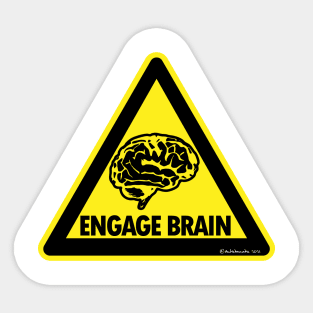 Engage Brain Sticker